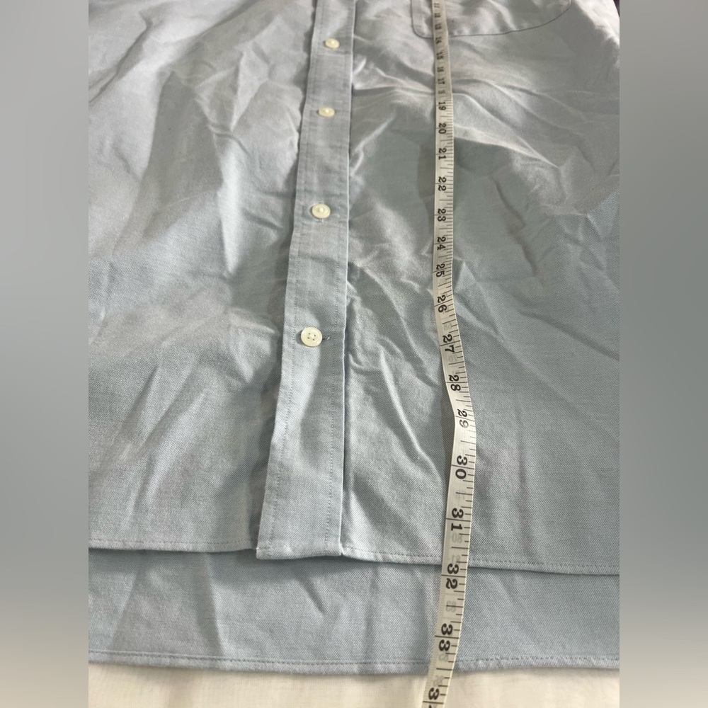 Duluth Trading Co Shirt Mens 3XL Blue Button Up Short Sleeve Utility Workwear - Picture 5 of 9